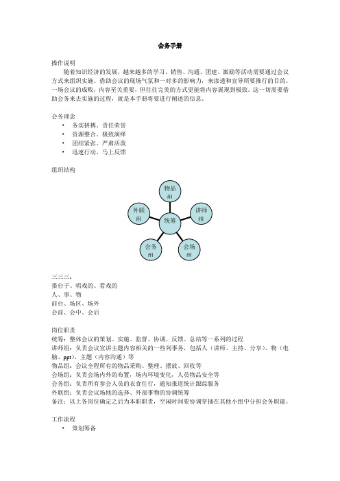 会务手册