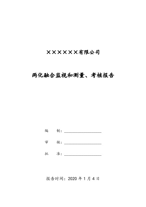 两化融合监视和测量、考核报告