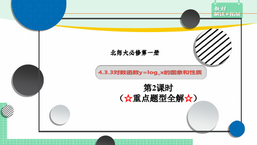 对数函数y=logax的图像和性质课件高中数学必修一第2课时