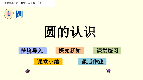 青岛版数学课件(五下)圆的认识