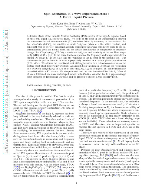 Spin Excitation in d-wave Superconductors  A Fermi Liquid Picture