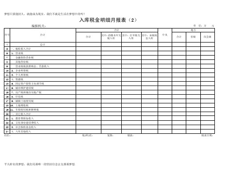 入库税金明细月报表（2）