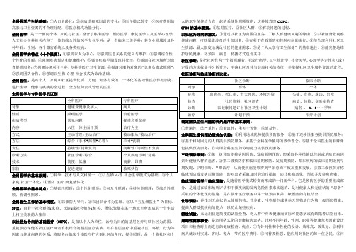 全科医学概论总结