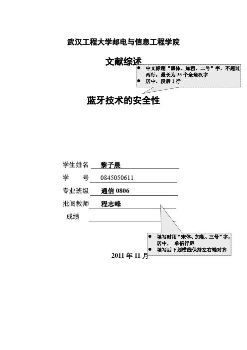 蓝牙技术的安全性