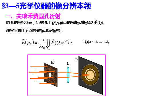 ch3-5光学仪器的像分辨本领