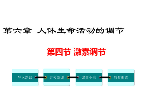 人教版七年级下册生物课件第六章第四节 激素调节(共28张PPT)