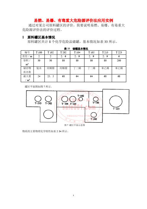 易燃液体、气体TNT当量计算