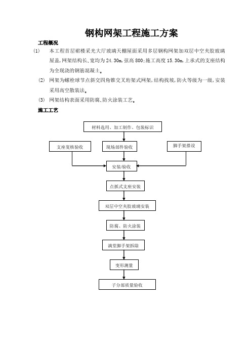 钢构网架工程施工方案