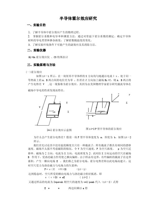 半导体霍尔效应研究