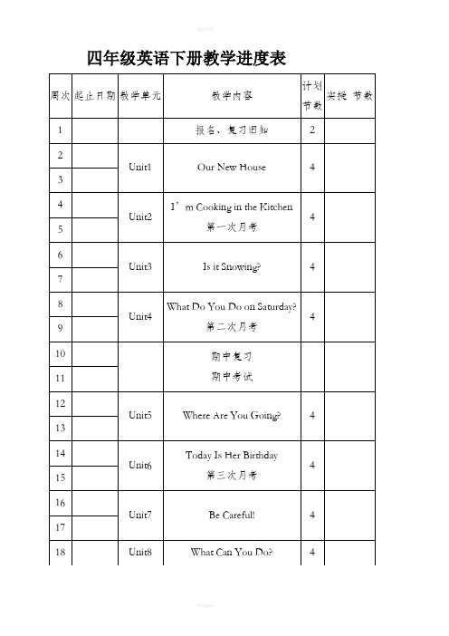 陕旅版小学四年级英语下册教案82396