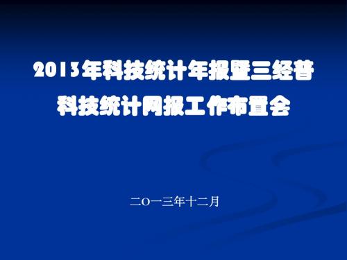 2013科技年报会