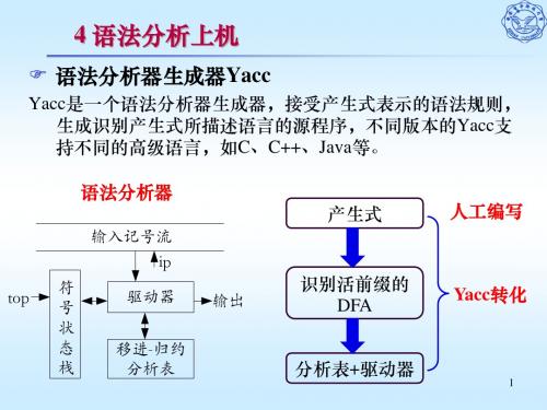 4 语法分析上机