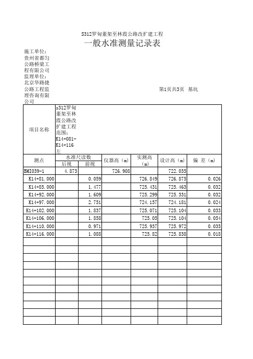 水准测量记录表02