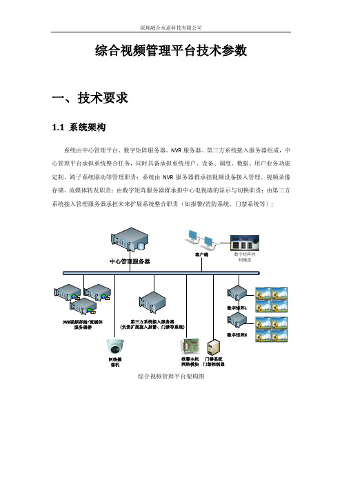 综合视频管理平台技术参数-中性