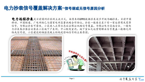 电力抄表信号覆盖解决方案V1.0