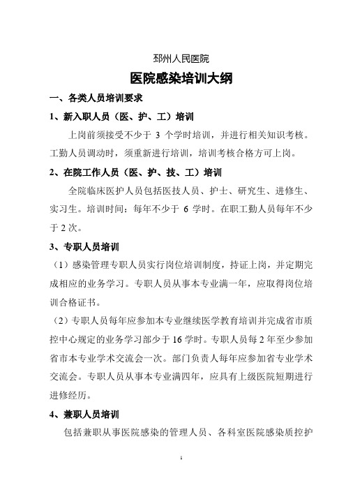 2014培训大纲等