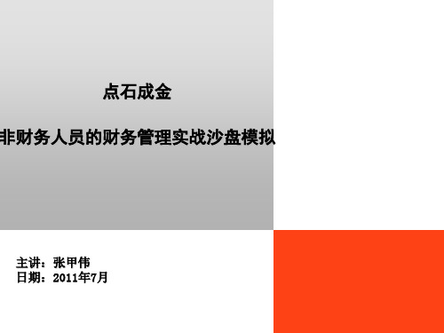 中流砥柱-企业中高层核心管理技能提升实战沙盘模拟