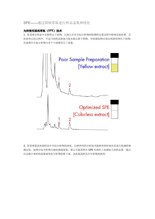 SPE-通过固相萃取进行样品富集和纯化-waters