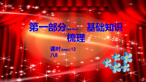 中考英语总复习 第一部分 基础知识梳理 课时12 八下8课件