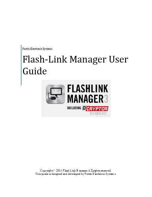 Fortin电子系统Flash-Link Manager用户指南说明书