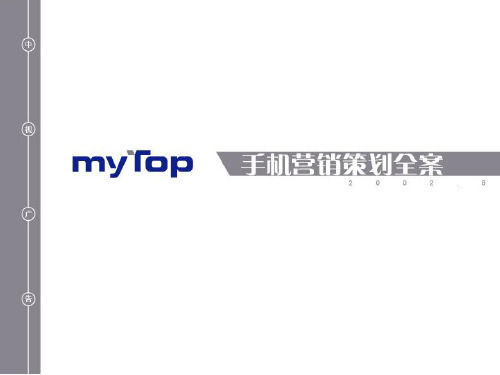 MYTOP手机产品分析及建议营销策划全案