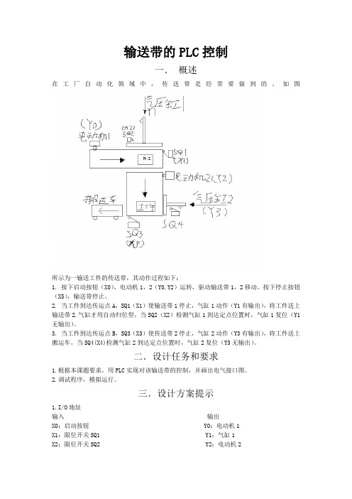 输送带的PLC控制