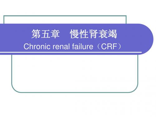 慢性肾衰竭