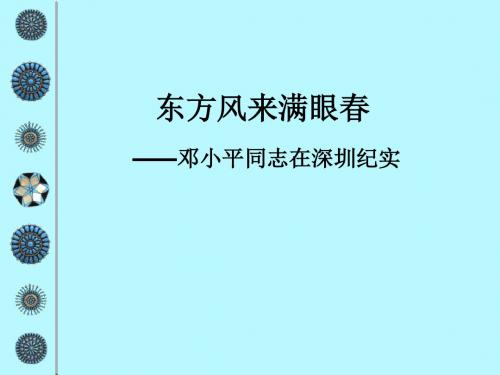 【高中语文】东方风来满眼春ppt精品课件5