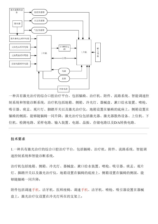 具有激光治疗的综合口腔治疗平台的制作流程