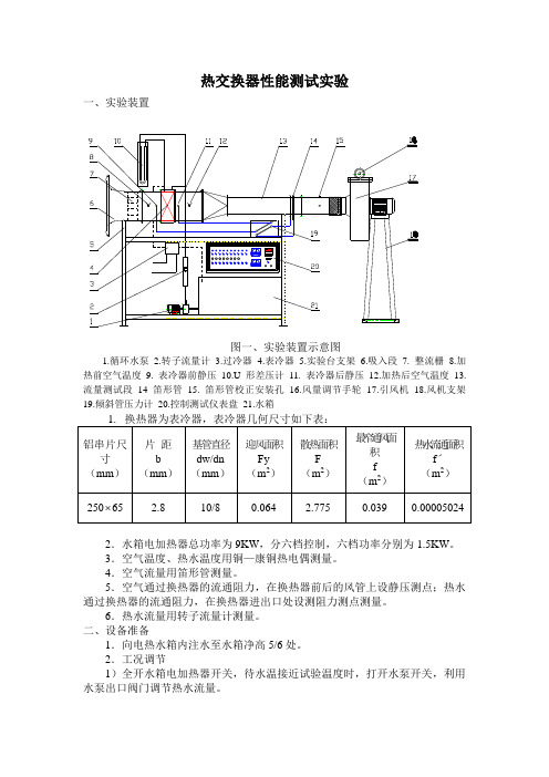 热交换器性能测试实验