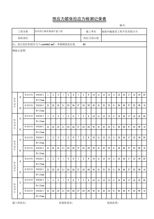 张拉记录表-最新