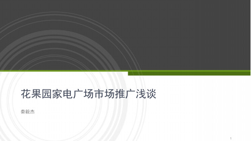 家电市场推广方案ppt课件
