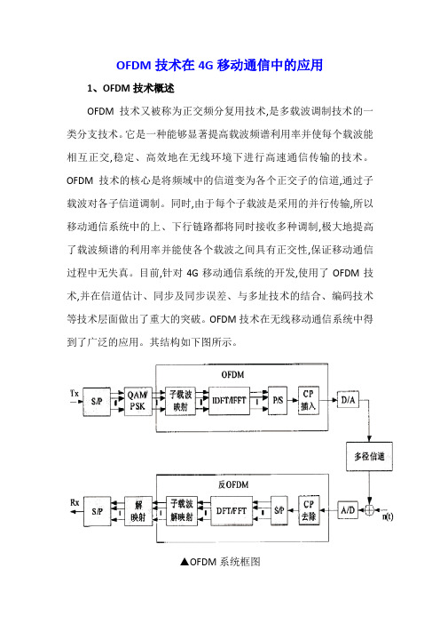 OFDM技术在4G移动通信中的应用