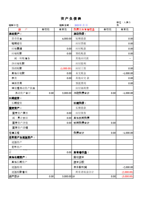 财务会计实用工具—自动计算丁字账模板