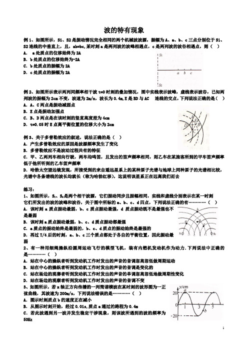 波的特有现象