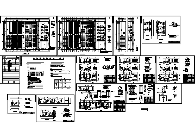 某纺织厂车间除尘空调设计cad施工图（含设计施工说明）