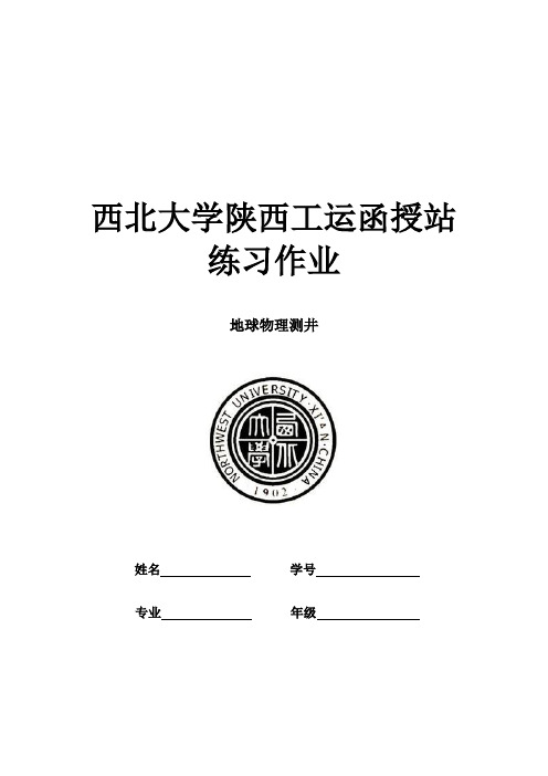 地球物理测井练习