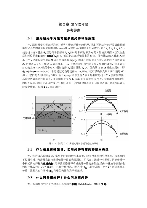 光纤通信课后第2章习题答案