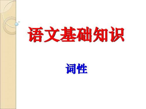 初中语文基础知识_词性练习题