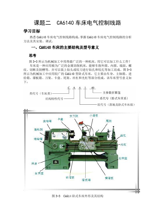 课程二 CA6140车床电气控制线路