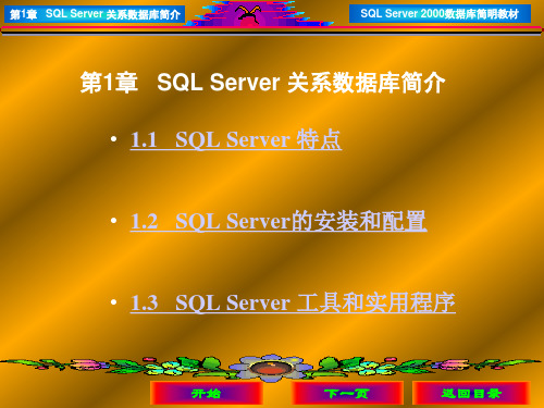 SQL数据库介绍ppt课件