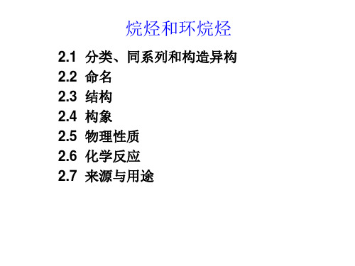 烷烃和环烷烃知识点详解
