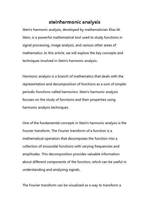 steinharmonic analysis