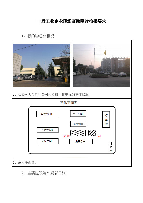 查勘照片拍摄要求