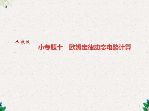 人教版九年级物理全册作业课件：小专题十 欧姆定律动态电路计算(共20张PPT)