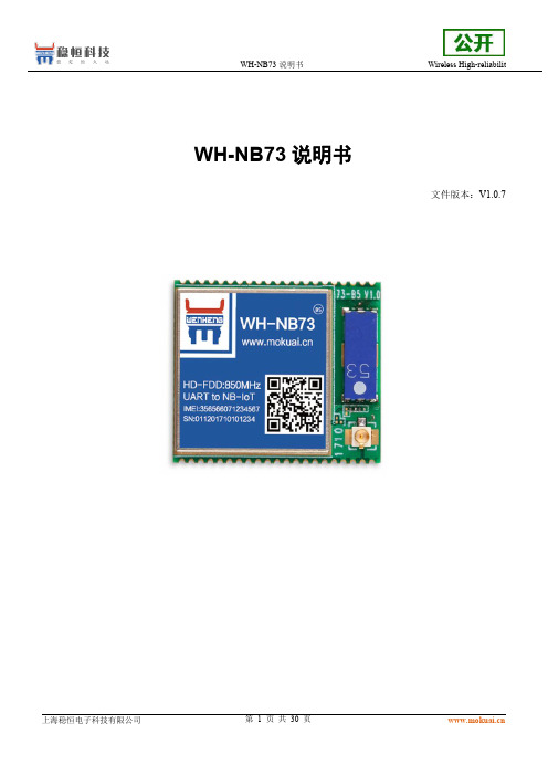 WH-NB73 说明书