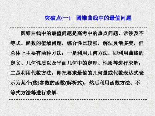 圆锥曲线中的最值、范围、证明问题   课件(67张)