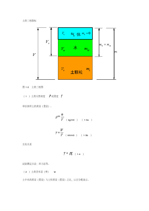 (关于干容重、浮容重、饱和容重)土力学带公式完整版.pdf