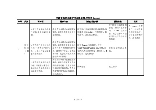 二级等保主机安全测评作业指导书-中间件Tomcat