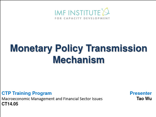 IMF高级宏观经济学研修班课程CT1405MMFL03Moneta.ppt